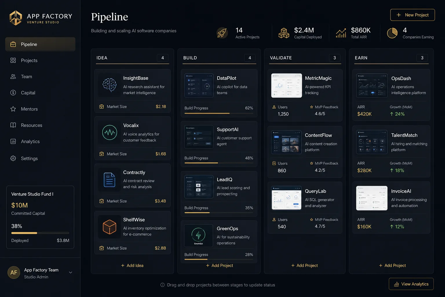 App Factory project visual