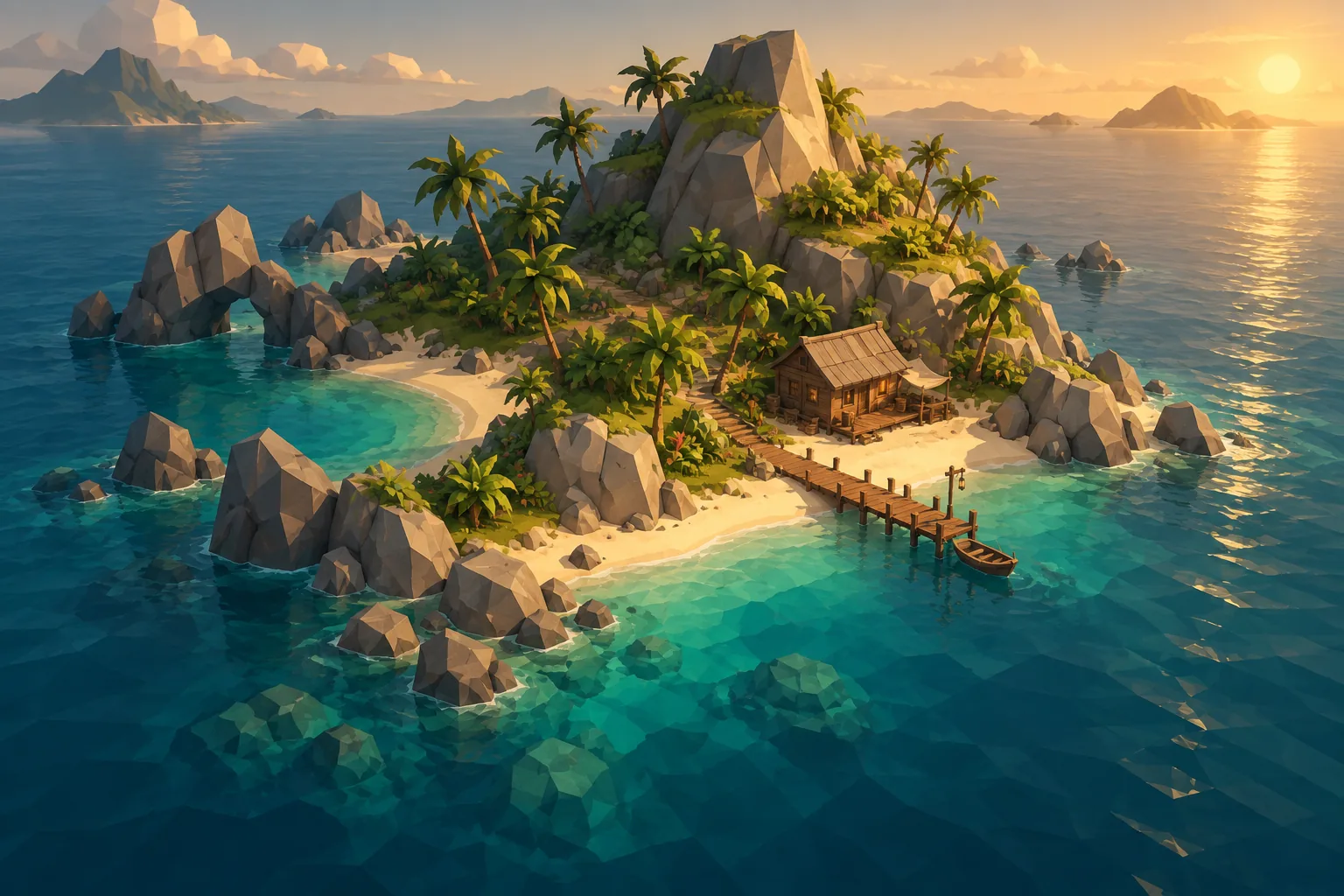 Tidehaven island concept illustration