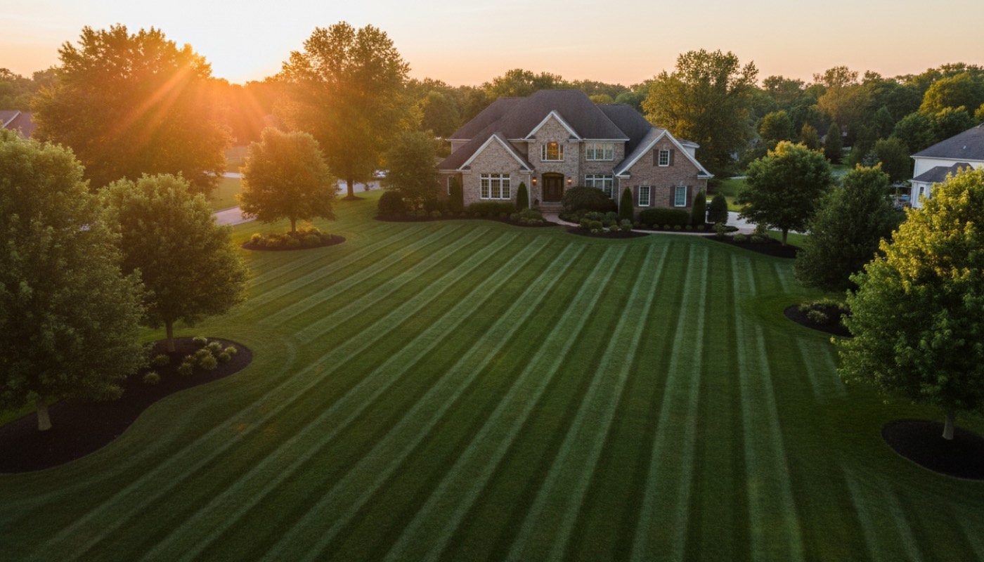 Manicured lawn